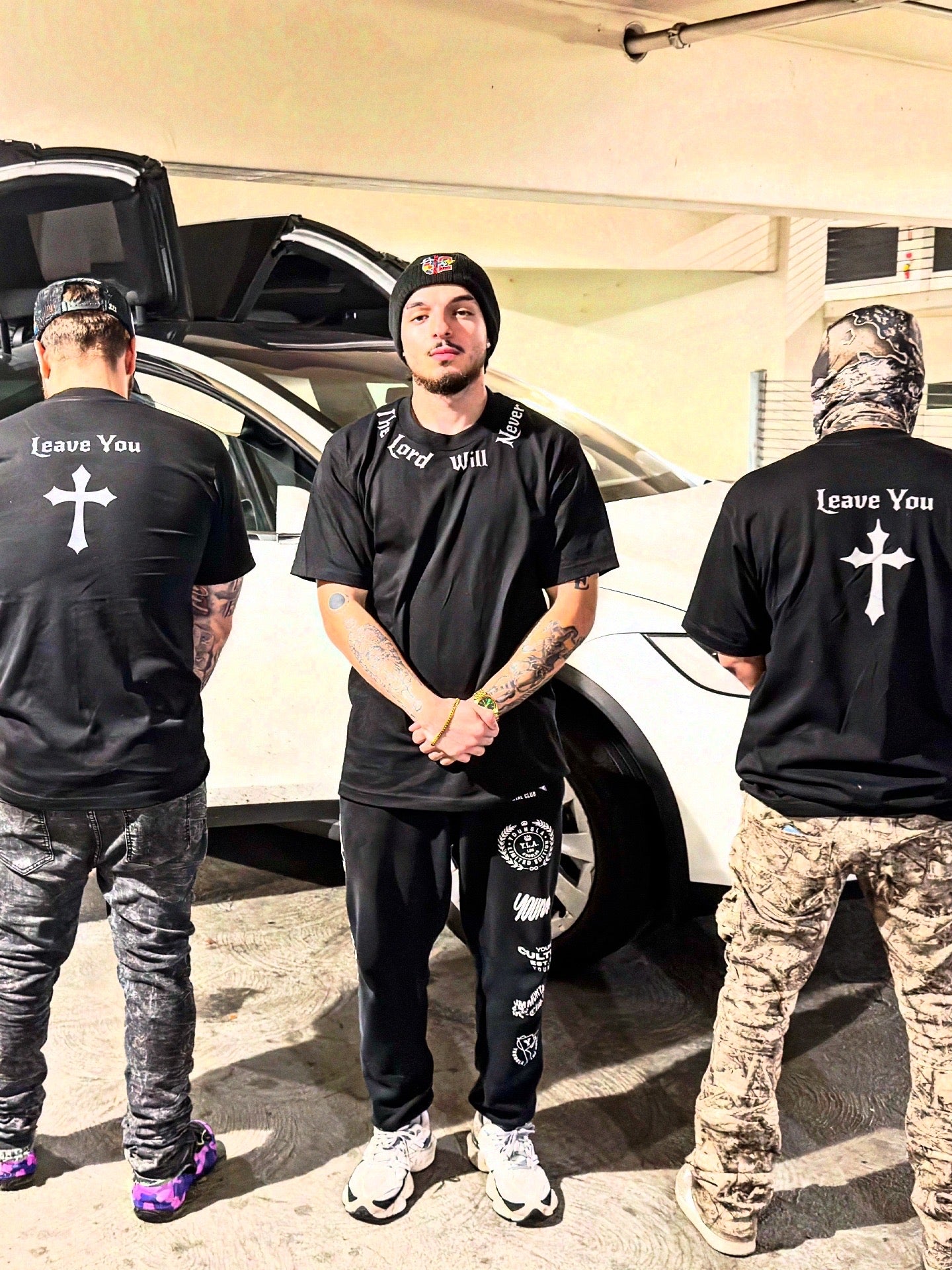 (The Lord Will Never Leave You  REFLECTIVE T-SHIRTS